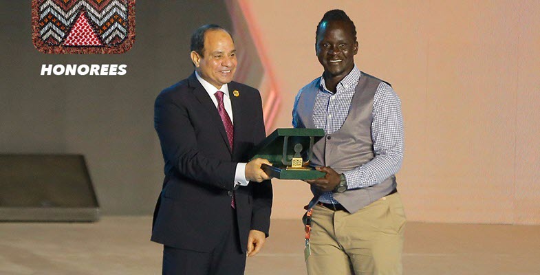 Egyptian President Honors Safe Boda founder, Ricky Papa in Cairo on Sunday